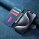 thumbnail image 2 of Funda Billetera Magnética para iPhone 15 Pro Soporte Tarjetas Desmontable Azul, 2 of 6