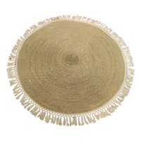 Genérico - Alfombra Yute Fibra Natural Redonda Decoración 120Cm Jhn