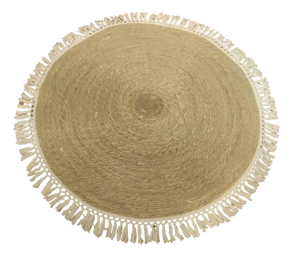 Genérico - Alfombra Yute Fibra Natural Redonda Decoración 120Cm Jhn