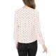 thumbnail image 3 of INSPIRE CHIC Blusa de manga larga con cuello con volantes para el regreso a clases del Día de San Valentín para mujer XL Blanco con puntos rojos, 3 of 8