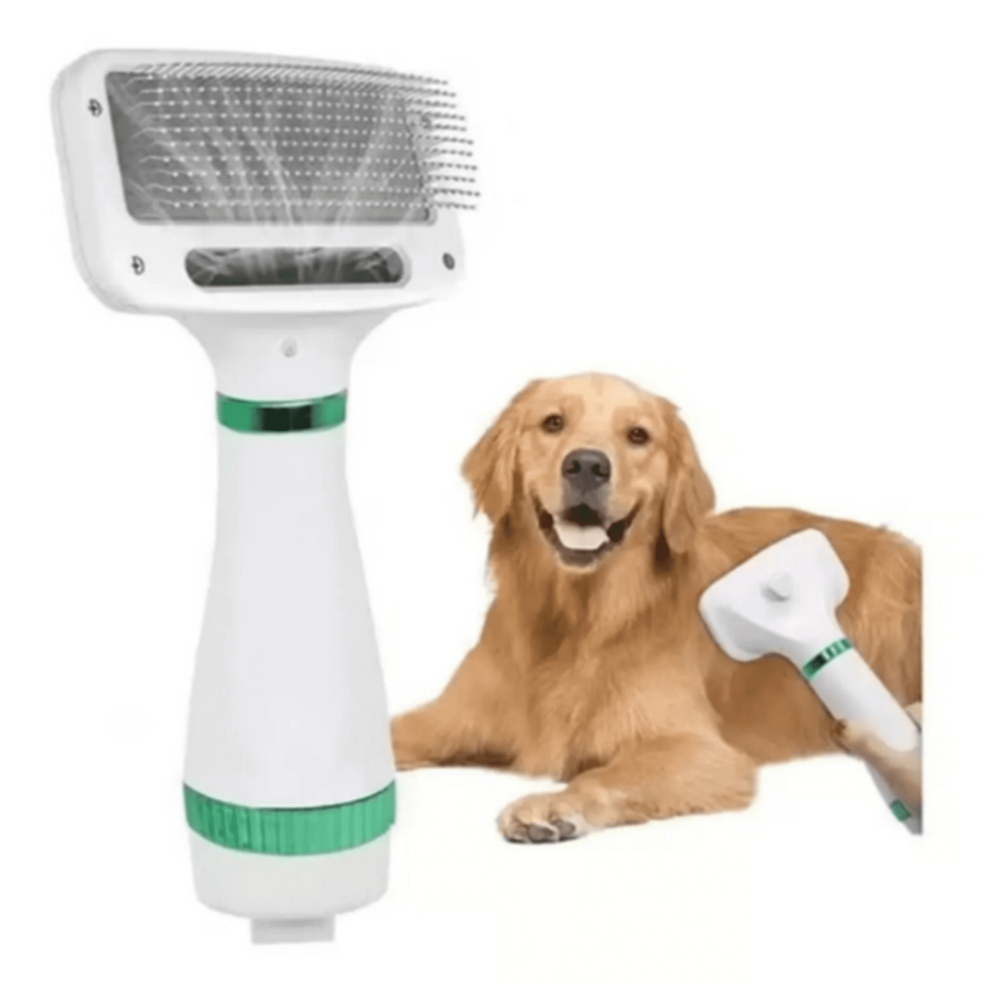 Genérico - Cepillo Secador 2 En 1 Quita Pelos Aspirador Para Mascotas