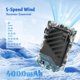 thumbnail image 3 of Ventilador de Cintura Gemmac Recargable USB‑C con Pantalla LED, 3 of 7