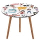 thumbnail image 1 of Betty Boop-theme Fitted Round Tablecloths Elastic Edged Table Covers Waterproof Table Cloth for Kitchen Holiday Party Tables Decor 150cm, 1 of 6