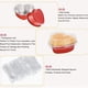 thumbnail image 4 of 50 moldes para pastel en forma de corazón de 100 ml (3,4 oz), con tapa para San Valentín, de aluminio (rojo), reutilizables para el Día de la Madre, bodas y cumpleaños., 4 of 5