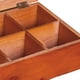 thumbnail image 2 of Caja de madera para guardar joyas, joyero, cofre del tesoro, 24 x 15 x 7 cm, 2 of 7