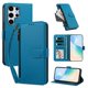 thumbnail image 2 of Funda con Billetera para [Samsung Galaxy S25 Ultra] con Bolsillo Zipper y Tarjetero Azul lago, 2 of 6