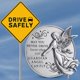 thumbnail image 4 of Clip de visera con forma de ángel guardián para coche Novelty Station Metal, 4 of 8