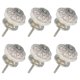 thumbnail image 1 of 6 Paquetes de Pomos de Cerámica, Pomos de Calabaza de Cerámica para Cajones de Armario con Tornillo para Armario, Cajón, Armario, Blanco/Oro, 1 of 6