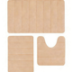 thumbnail image 1 of Juego de Tapetes para Baño Suxumhao Beige 3 Piezas, 1 of 4
