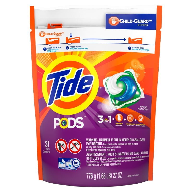Tide - Detergente En Cápsulas Pods 3 En 1 Doypack 31 Capsulas