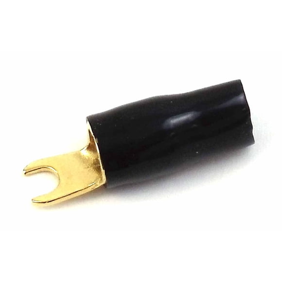 Spade Terminal Audiopipe, calibre 4, dorado (negro), a granel
