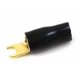 thumbnail image 1 of Spade Terminal Audiopipe, calibre 4, dorado (negro), a granel, 1 of 2