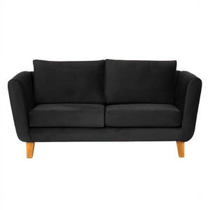 Barra Design - Sofá Thomas 170 Felpa Negro