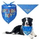 thumbnail image 1 of Pañuelo de cumpleaños para perro, pañuelo triangular para fiesta de cumpleaños de cachorro, pañuelo de feliz cumpleaños para perro, suministros para fiesta de cumpleaños de mascotas (azul), 1 of 8