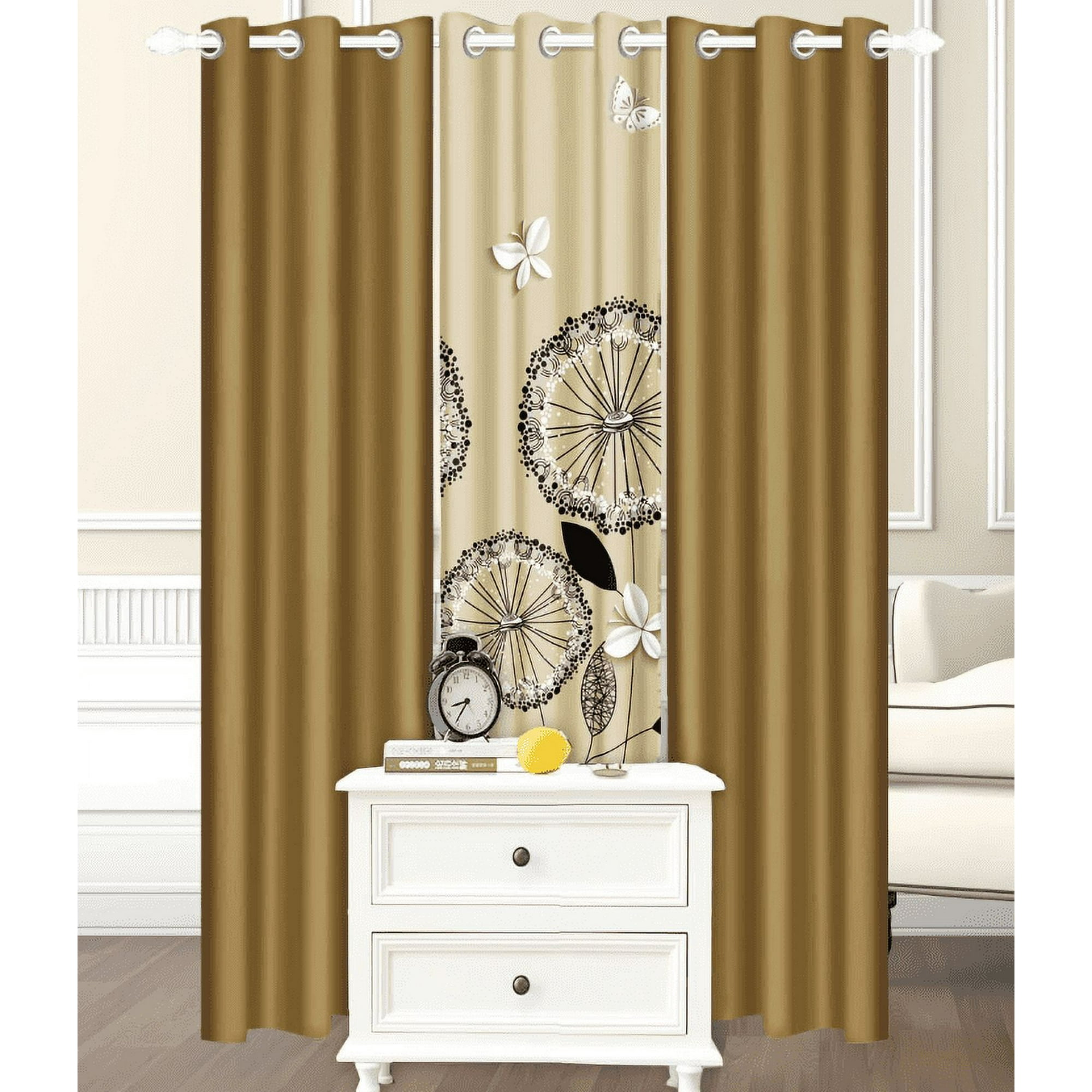 Tecnocasa - Cortinas De Tela 3 Paños 97x220cm