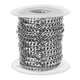 thumbnail image 1 of Tono de plata del rollo de cadena del encintado del acero inoxidable para la joyería que hace los artes 5m m, 1 of 5