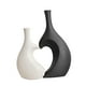 thumbnail image 1 of Juego De Jarrón De Cerámica, Jarrón Minimalista En Forma De Corazón Para Comedor, Casa, Granja, Blanco Y Negro, 1 of 5