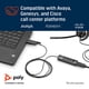 thumbnail image 4 of Auriculares Plantronics Poly EncorePro 530 QD para colocar sobre las orejas negros, 4 of 6