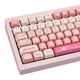 thumbnail image 1 of Keycaps COOMICKEY 134 teclas PBT rosa melocotón MX Switch, 1 of 7