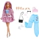 thumbnail image 1 of Muñeca Barbie Deluxe Style con Falda y Chaqueta Metálicas en Rosa, 1 of 6
