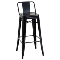 Moboi - Taburete Tolix Clasico Negro 66Cm