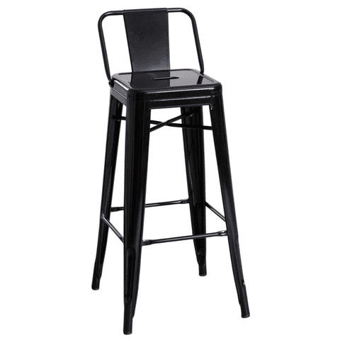 Moboi - Taburete Tolix Clasico Negro 66Cm