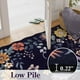 thumbnail image 3 of Alfombra Lahome Floral, lavable, antideslizante, 60 x 180 cm, color morado, 3 of 3