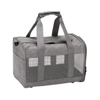 Ioensy - Portador De Mascotas De Lados Blandos Bolsa De Viaje Plegable Cómoda Bolsa De Transporte Para Gatos Gris