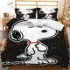 thumbnail image 1 of Snoopy Anime Comforter Set Bedding King Size Printed Soft Home Textile Polyester 3D Digital Printing Bedroom Set Gift Bed Sheets, 1 of 5