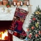 thumbnail image 1 of Tom Holland Tema: Calcetines de Navidad, fino lino blanco para colgar en escaleras y chimenea, decoración navideña para el hogar, regalo de Navidad. 45cm × 32cm, 1 of 5