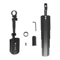 Ioensy - Juego De Guardabarros Delantero Y Trasero Para Bicicleta, Plegable, Portátil, Para Bicicleta De Montaña, Color Negro