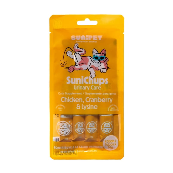 Snack SuniChups Urinary Care Para Gato 4 Tubos