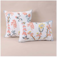 Wyj Hogar - Funda De Cojín Bordado Floral Mod18