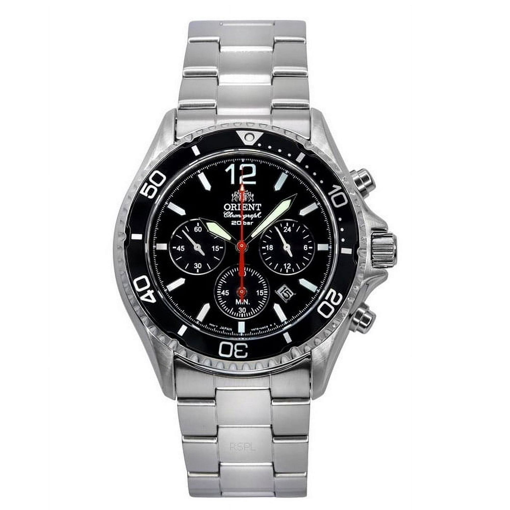 Orient - Reloj Mako Cronógrafo Deportivo Solar Para Hombre Ra-tx0202b10b
