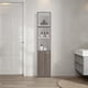 thumbnail image 1 of Estante Alto De Baño 1 Puerta Bath Avellana Y Blanco 162,2x33x26,8 Cm, 1 of 3