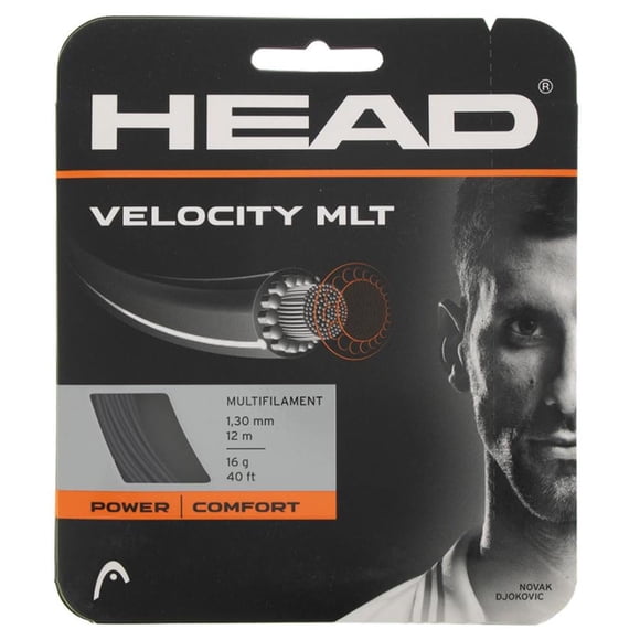 Raqueta de tenis String Head Velocity MLT, 12 m, calibre 16, negra