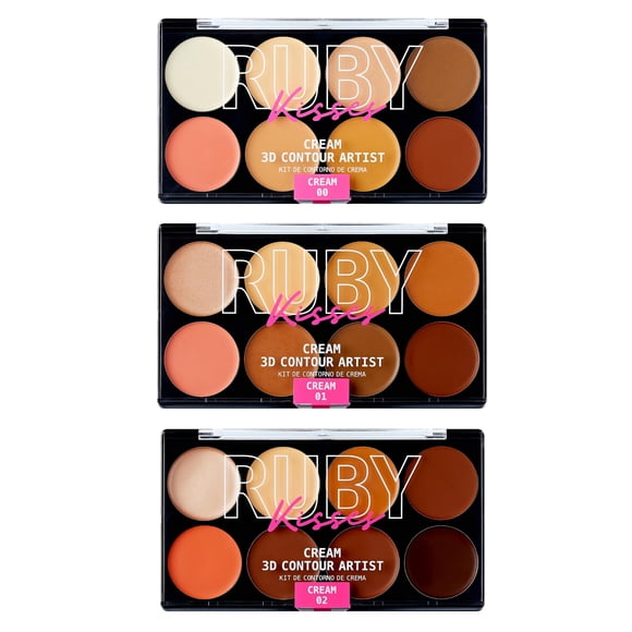 Set de maquillaje Ruby Kisses 3D Cream Contour Artist, paquete de 3