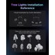 thumbnail image 5 of Luces para árboles de exterior Govee, paquete de 3, RGBWIC, impermeables IP67, 5 of 9