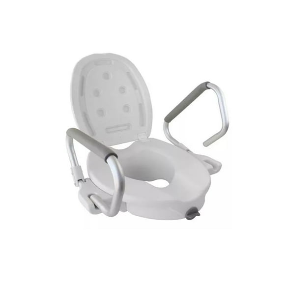 Alza Baño Con Apoyabrazos Y Tapa 714A