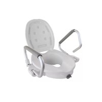 Genérico - Alza Baño Con Apoyabrazos Y Tapa 714A