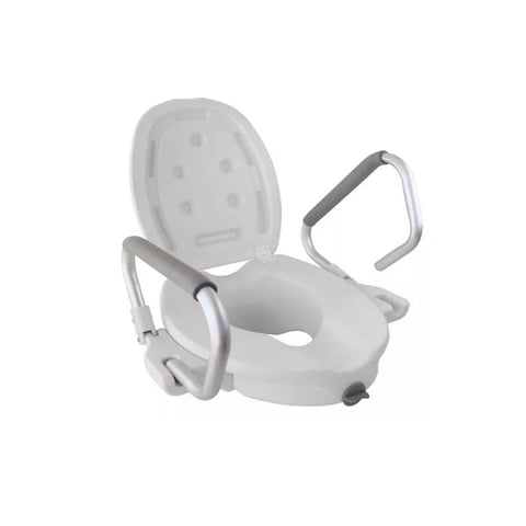 Genérico - Alza Baño Con Apoyabrazos Y Tapa 714A