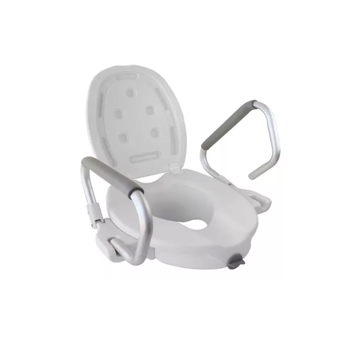 Genérico - Alza Baño Con Apoyabrazos Y Tapa 714A