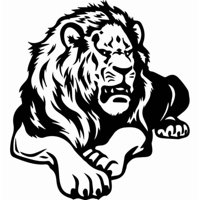 Rienda Libre Graphics - Decomural Growling Lion African Animals Ws-32657