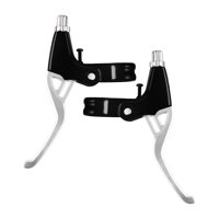 Ioensy - 2 Uds Mango De Freno De Bicicleta Para Deportes Al Aire Libre Pieza De Reparación De Frenos De Bicicleta Palancas De Freno De Plata