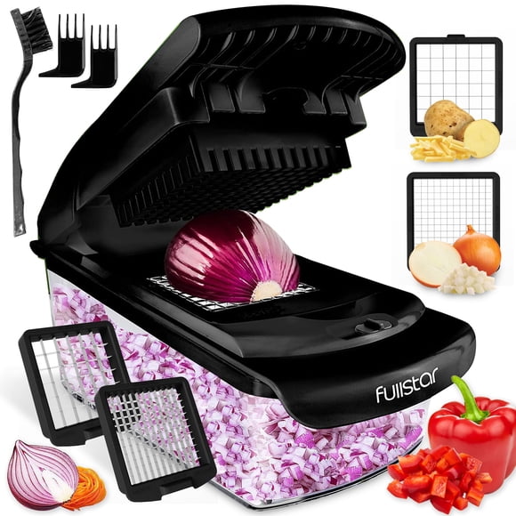 Picador de verduras y espiralizador Fullstar Food Chopper negro