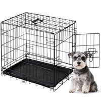 Jaula Para Perros Dumos De 61 Cm, Pequeña, De Una Sola Puerta Y Plegable