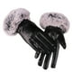 thumbnail image 1 of Guantes De Piel Sintetica Con Táctil - Negro - Brazalet negro M, 1 of 3