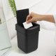 thumbnail image 3 of Minibote de basura Carrotez, tocador para cafetería, 2 L, 0.5 galones, negro, 3 of 9