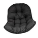 thumbnail image 3 of Cojín para silla tipo huevo, cojín para hamaca, suave, cómodo, lavable, almohadilla gruesa para jardín, patio, porche, oficina y exterior. Negro, 3 of 5