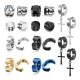 thumbnail image 1 of Set 10 Pares De Aros Piercing Falsos A Presión Y #2, 1 of 3